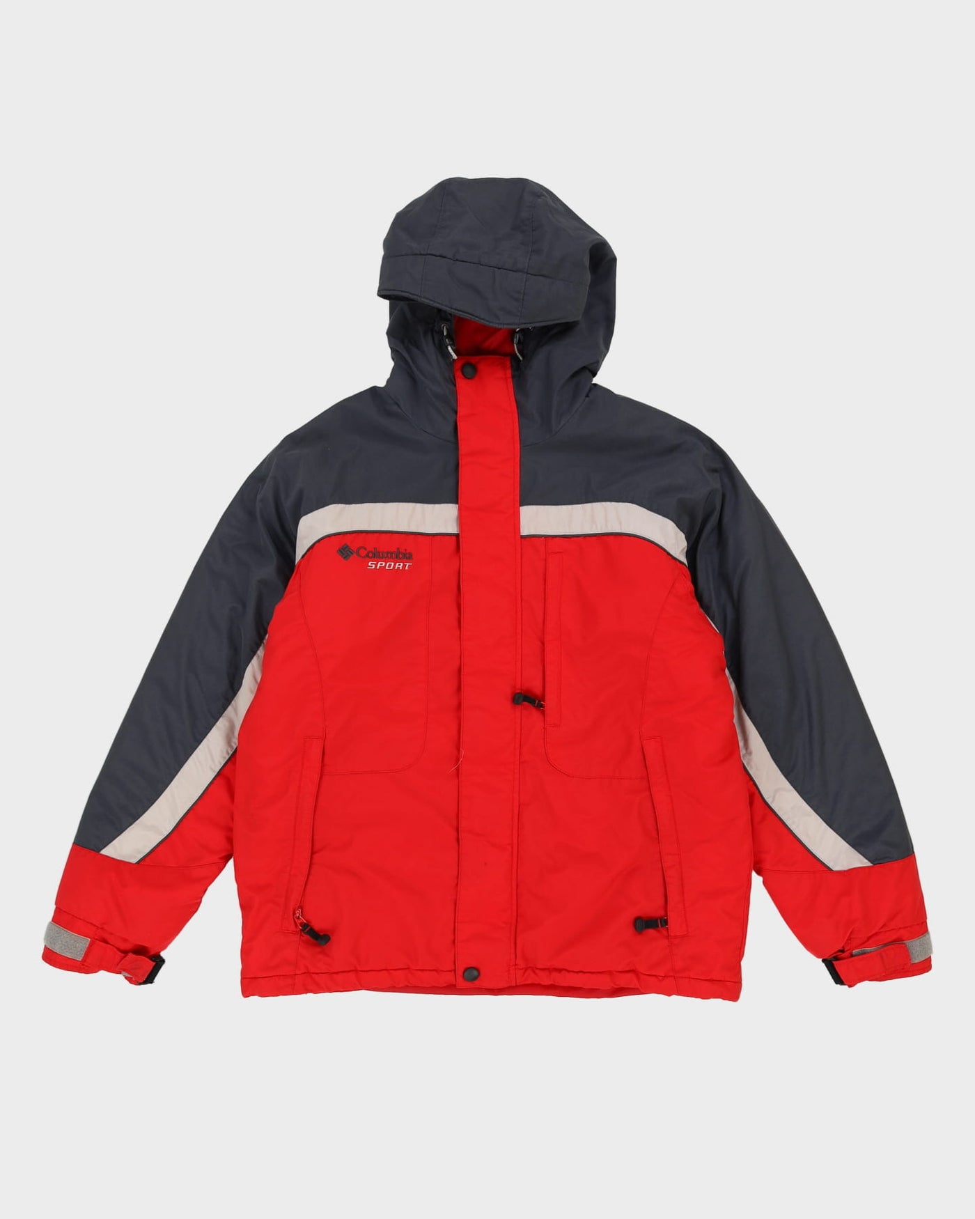 Columbia Sport Red Padded Hooded Anorak Jacket - M
