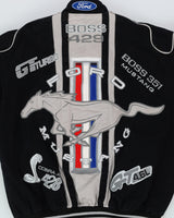 Vintage 90s Black Ford Mustang Nascar Style Racing Jacket Jacket - M