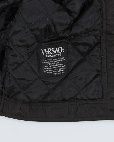 00s Y2K Versace Jeans Couture Dark Grey Bomber Jacket - L