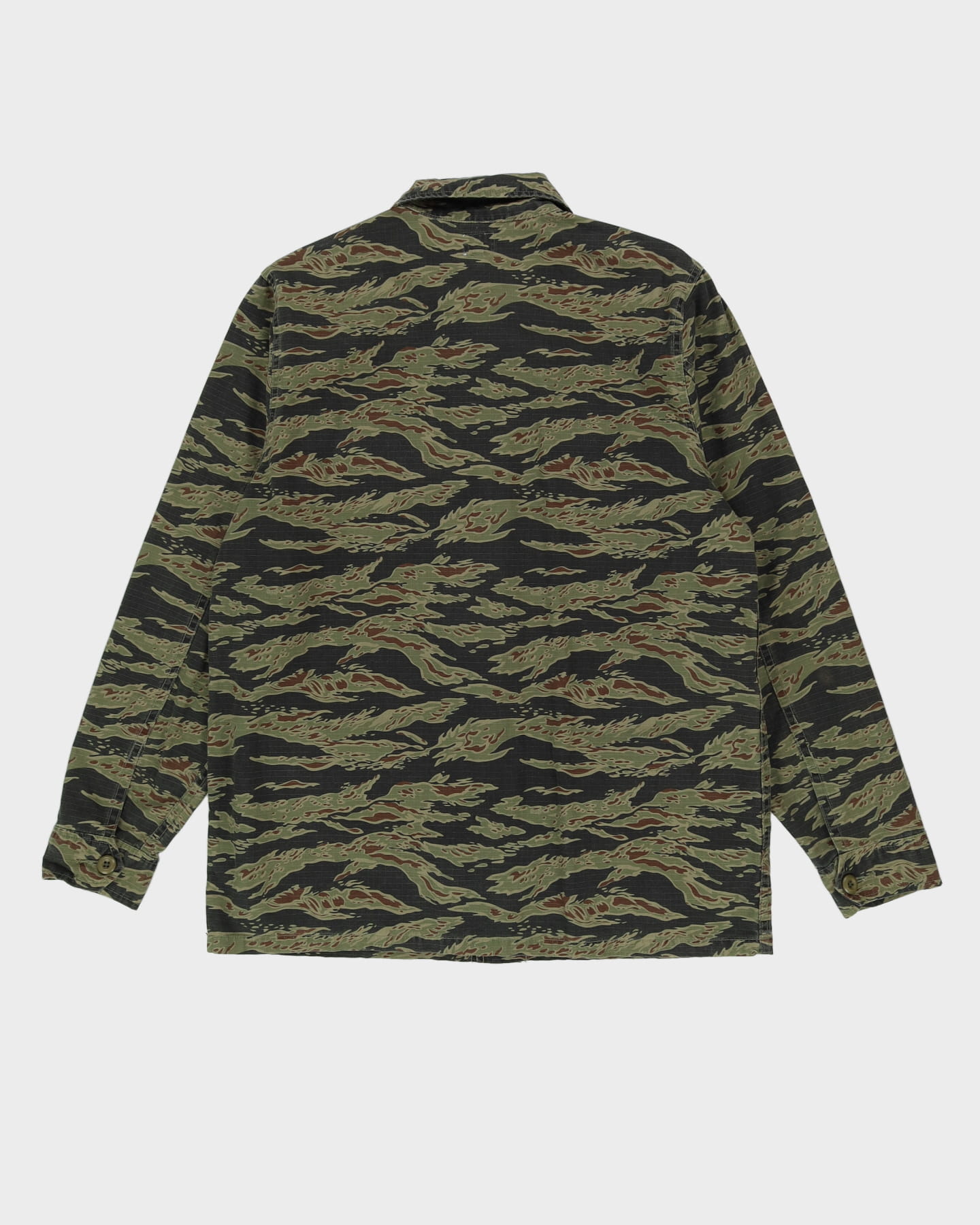 Obey Green All Over Print Camo Field Jacket - L