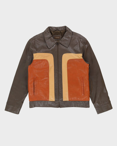 Scandinavia Grey Leather Jacket - L
