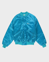 Vintage 80s Linda Satin Bomber Jacket -  M