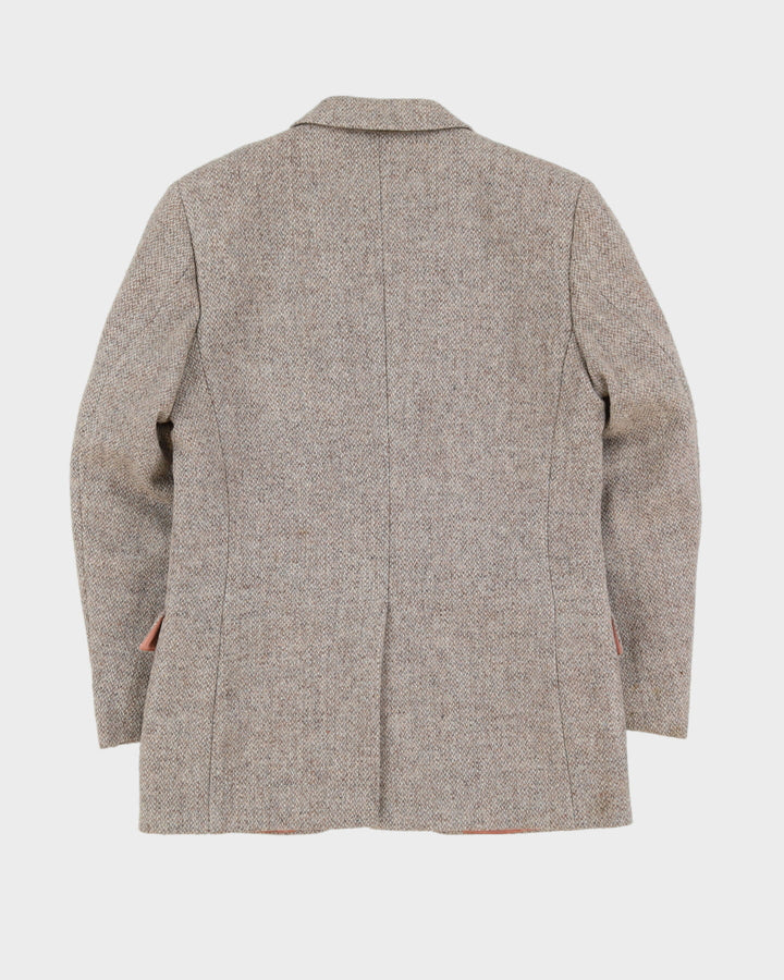 Vintage 70s Grey Patterned Blazer - M