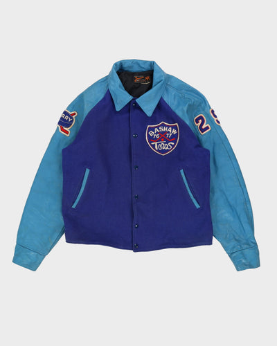 Vintage 70s Blue Baseball / Varsity Jacket - L / XL