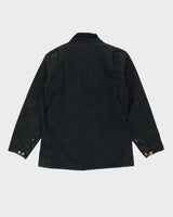 Vintage 90s Carhartt Washed Black Denim Jacket - Large