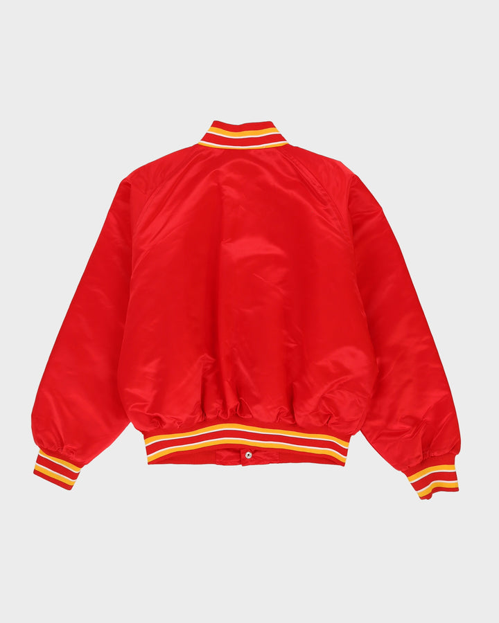 Vintage 80s Calgary Cannons Red Bomber Jacket - XL