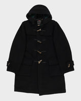 Vintage 1980s Gloverall Black Duffel Coat - S