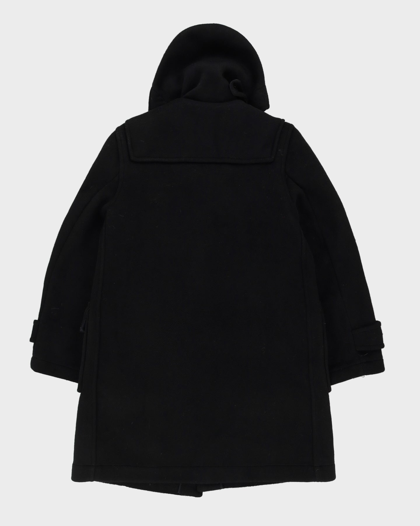 Vintage 1980s Gloverall Black Duffel Coat - S