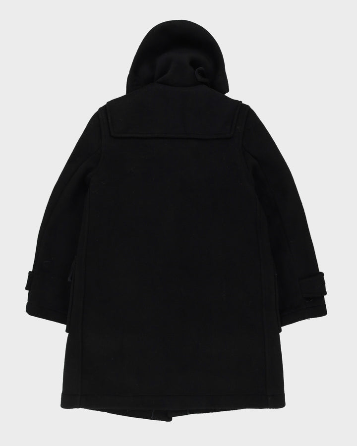 Vintage 1980s Gloverall Black Duffel Coat - S