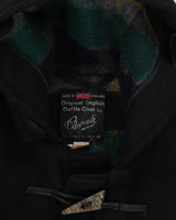 Vintage 1980s Gloverall Black Duffel Coat - S