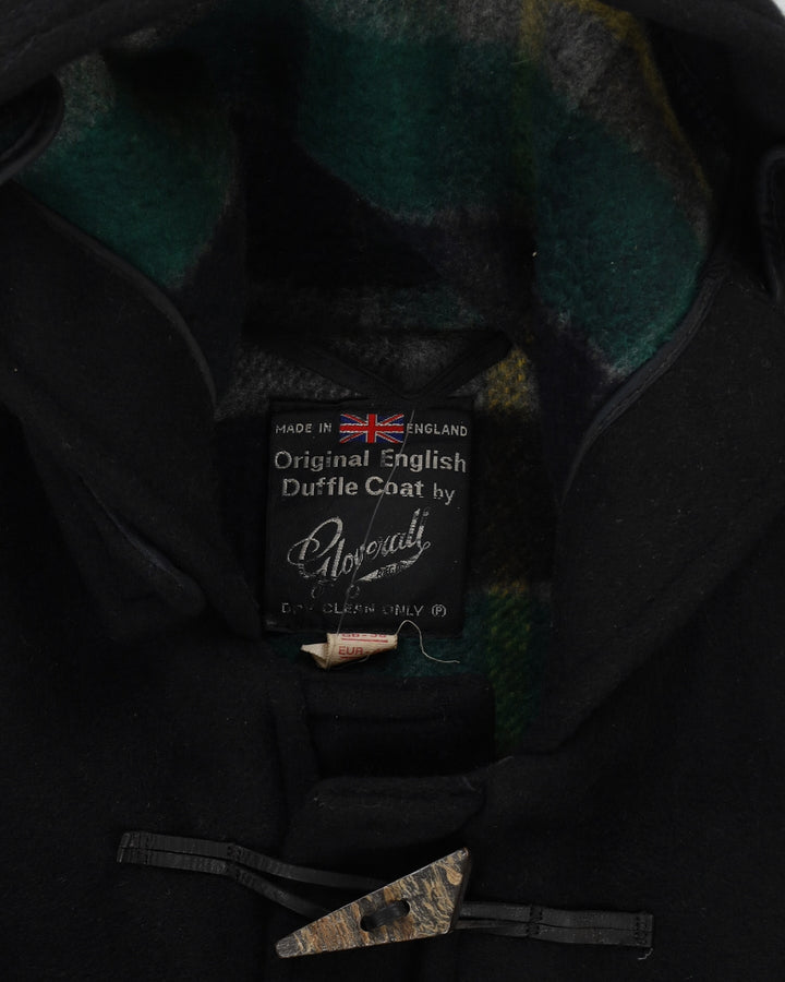 Vintage 1980s Gloverall Black Duffel Coat - S