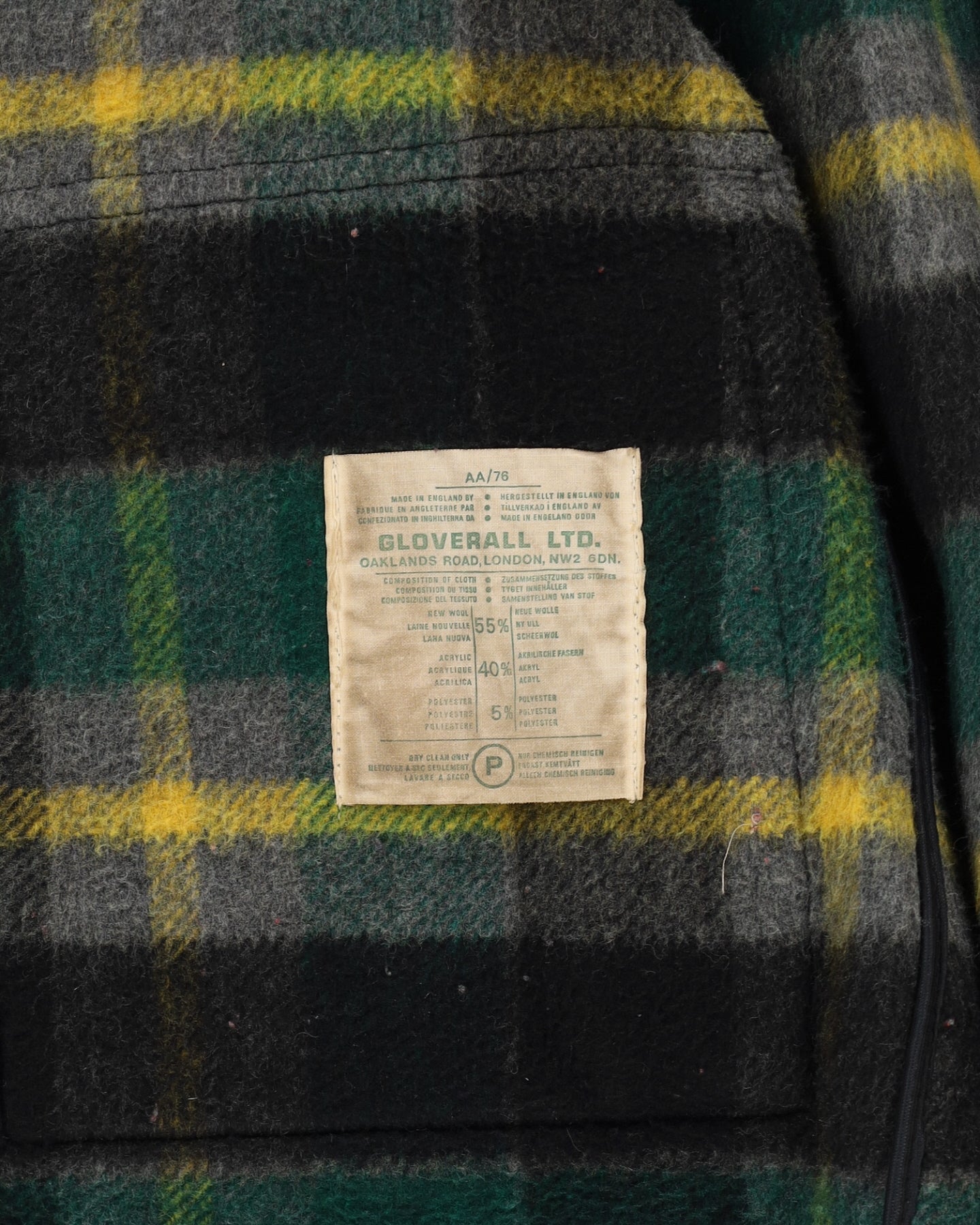 Vintage 1980s Gloverall Black Duffel Coat - S