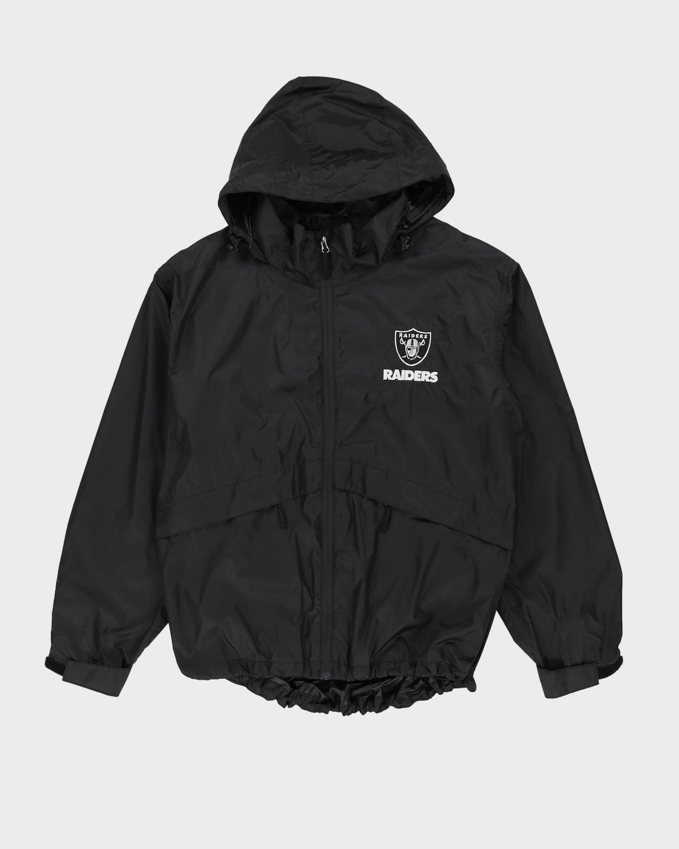 00s NFL Las Vegas Riders Black Windbreaker - L