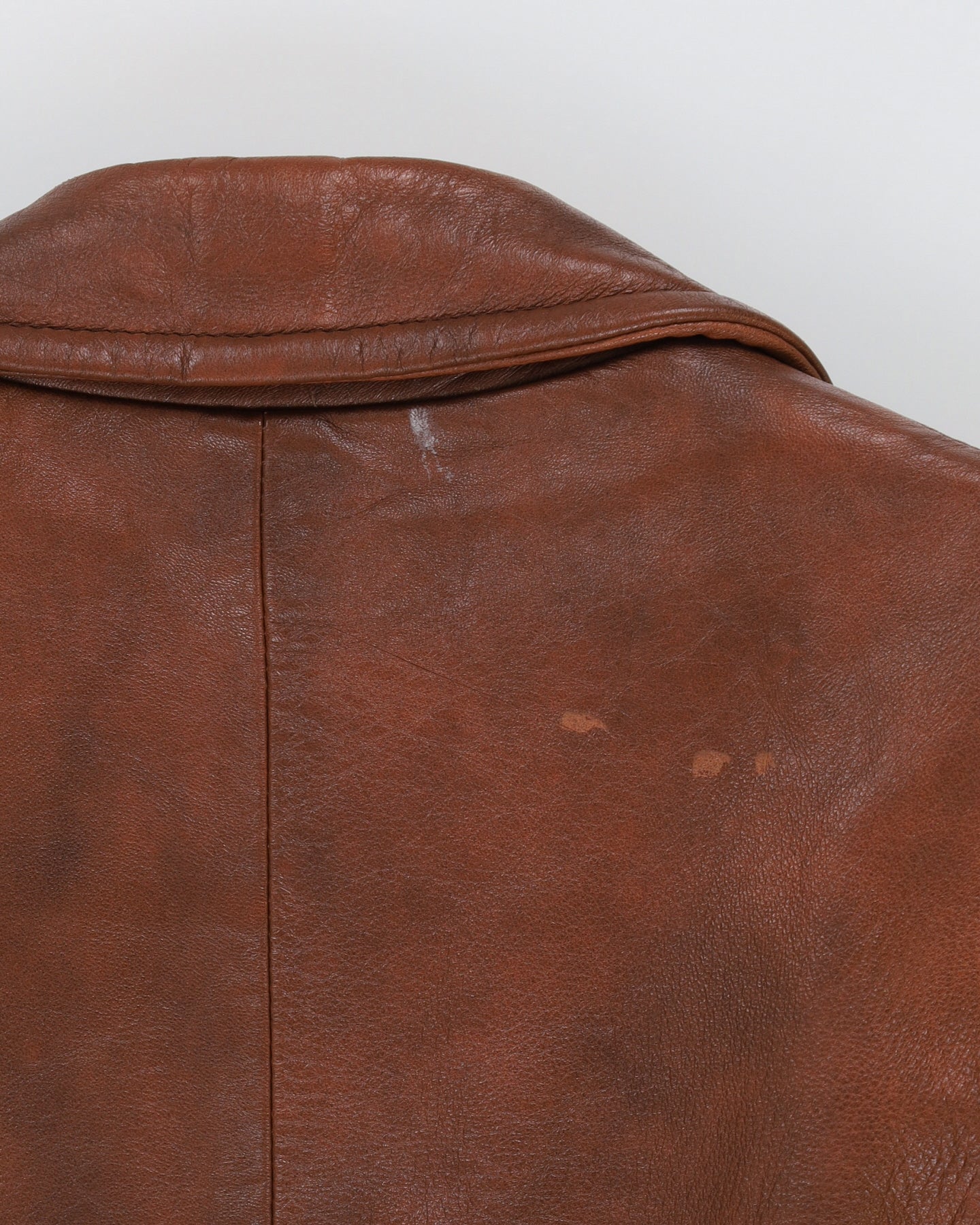 Vintage 1970s Brown Leather Jacket - S