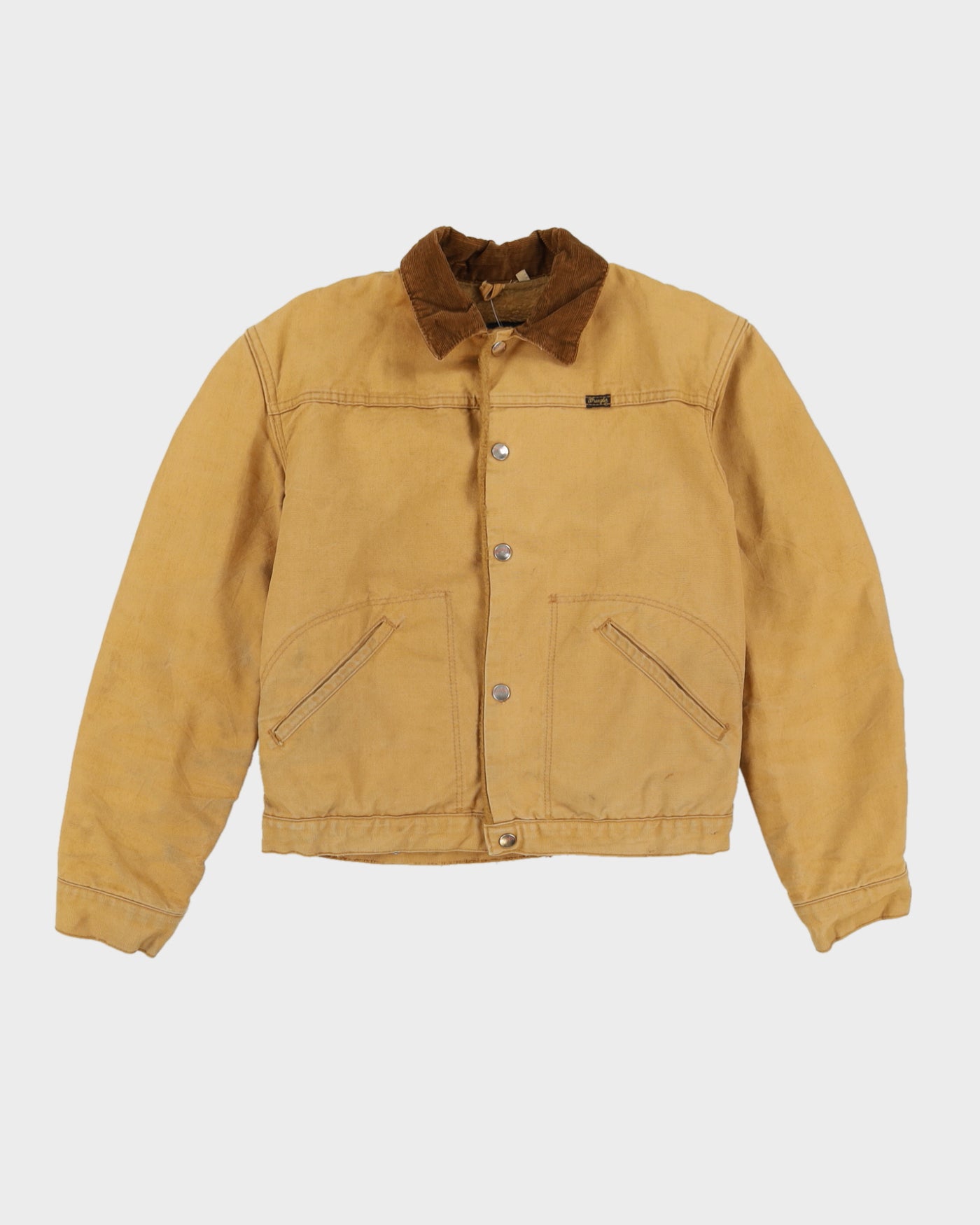 Vintage 70s Wrangler Beige Workwear Jacket - S
