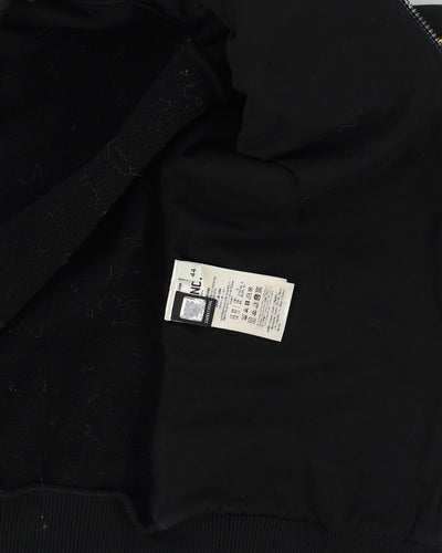 Fendi Black Track Jacket Yellow Logo Sleeved - XS