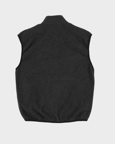 00s The North Face Grey Fleeced Gilet - M