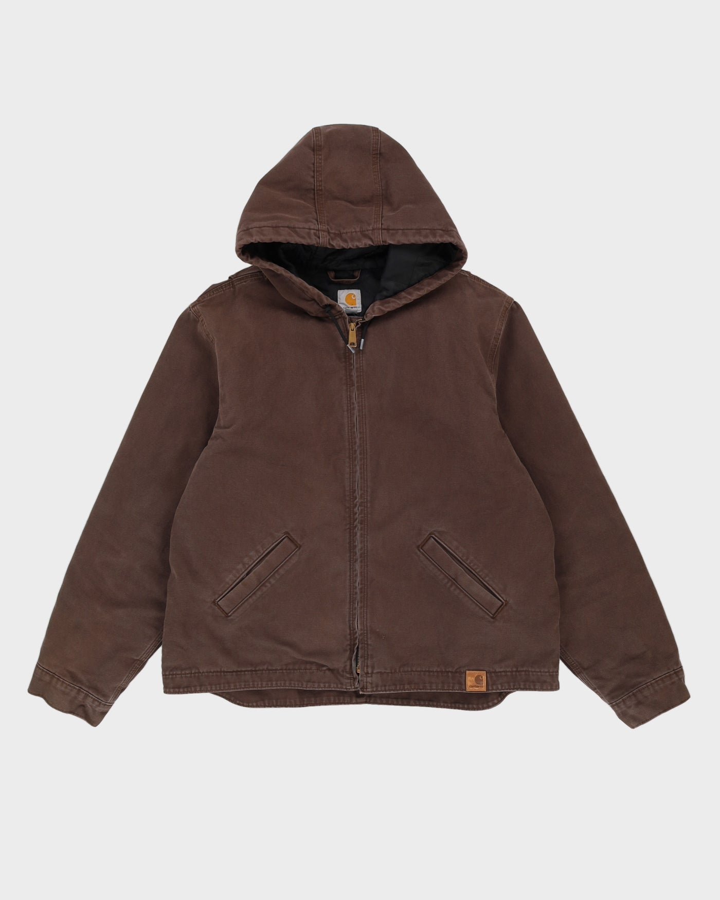 00s Carhartt Brown Workwear Hooded Jacket - XL