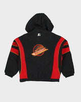 Vintage 90s NHL Vancouver Canucks Starter Black Jacket - M