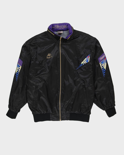 Vintage 80s Kappa Black Track Jacket - XL
