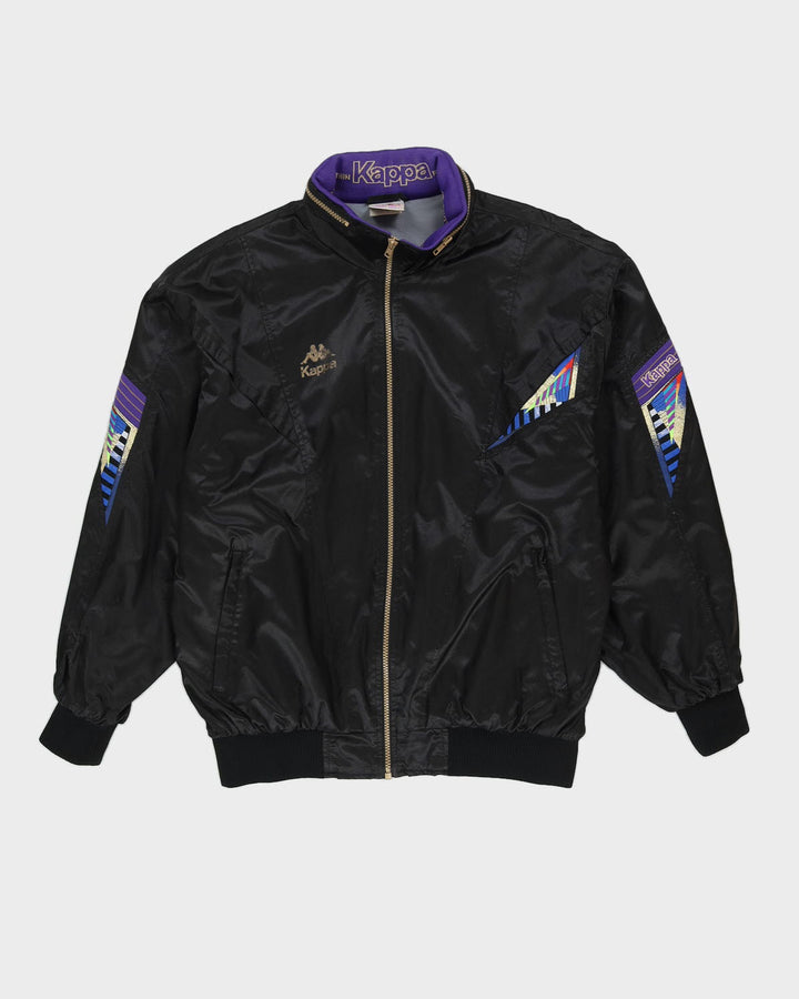 Vintage 80s Kappa Black Track Jacket - XL