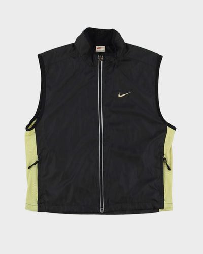 Vintage 90s Nike Black Track Gilet - L