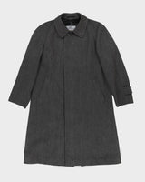 Aquascutum Grey Wool Overcoat - S