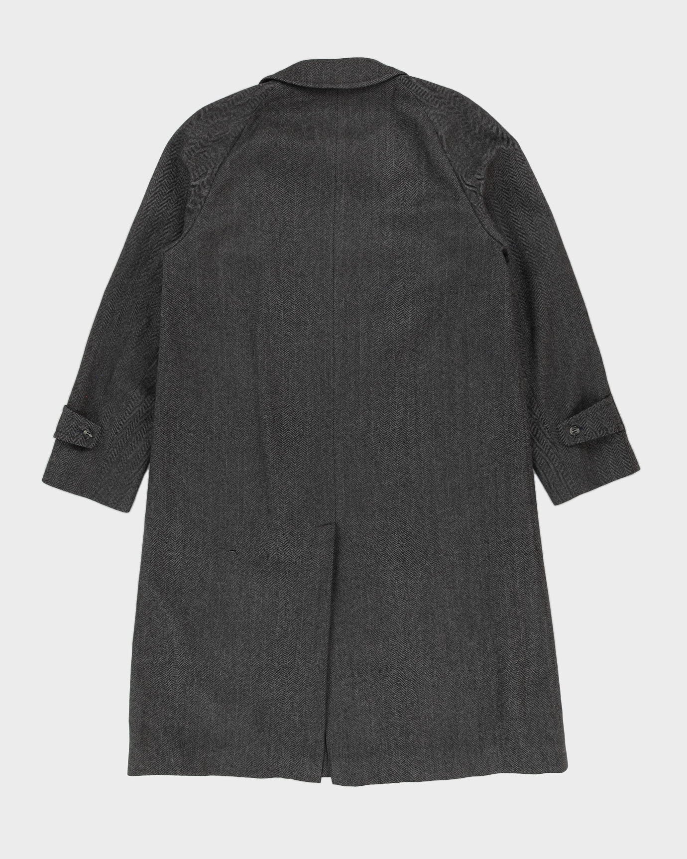Aquascutum Grey Wool Overcoat - S