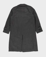Aquascutum Grey Wool Overcoat - S