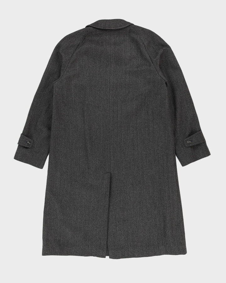 Aquascutum Grey Wool Overcoat - S