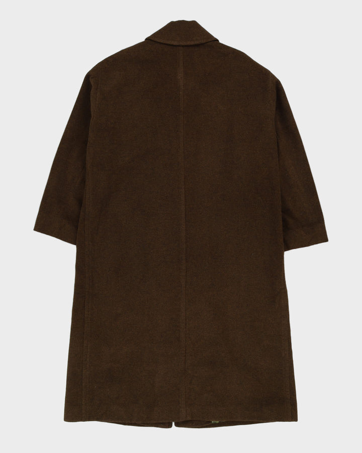 Hugo Boss Green Brown Overcoat - XL