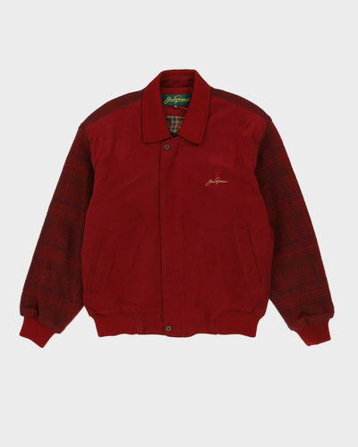 Burgundy Bomber Jacket - M