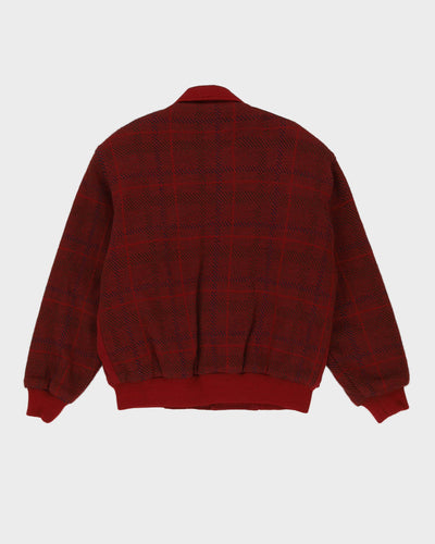 Burgundy Bomber Jacket - M
