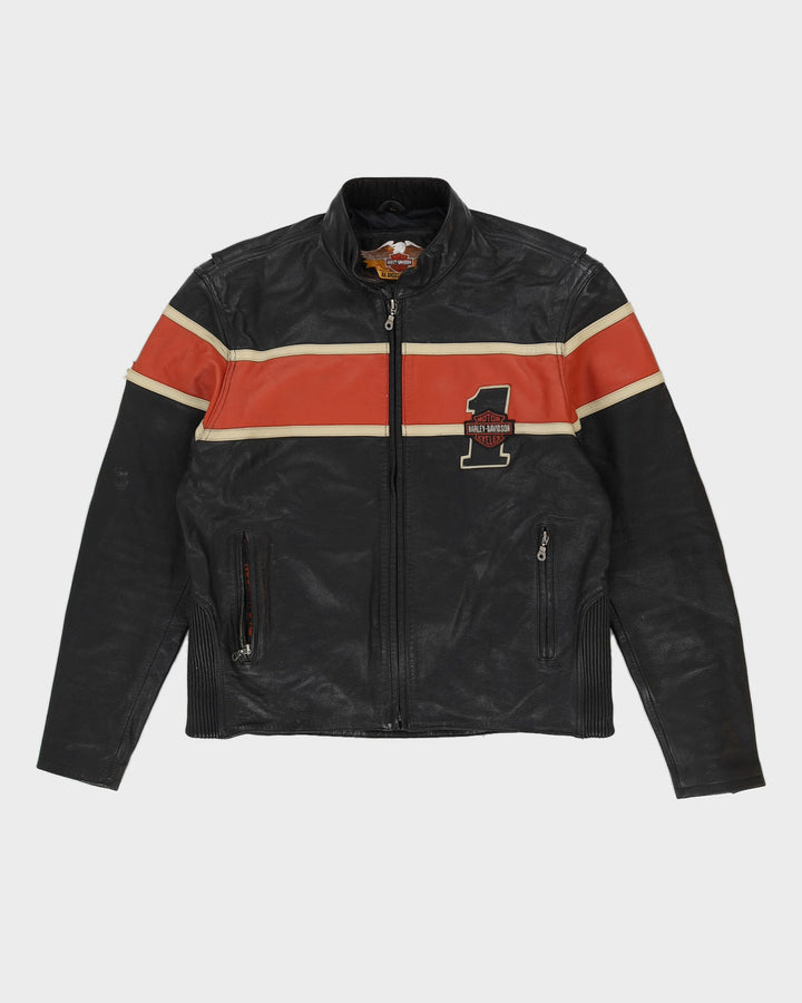 Harley Davidson Black Leather With Logo - L