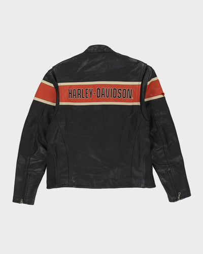 Harley Davidson Black Leather With Logo - L