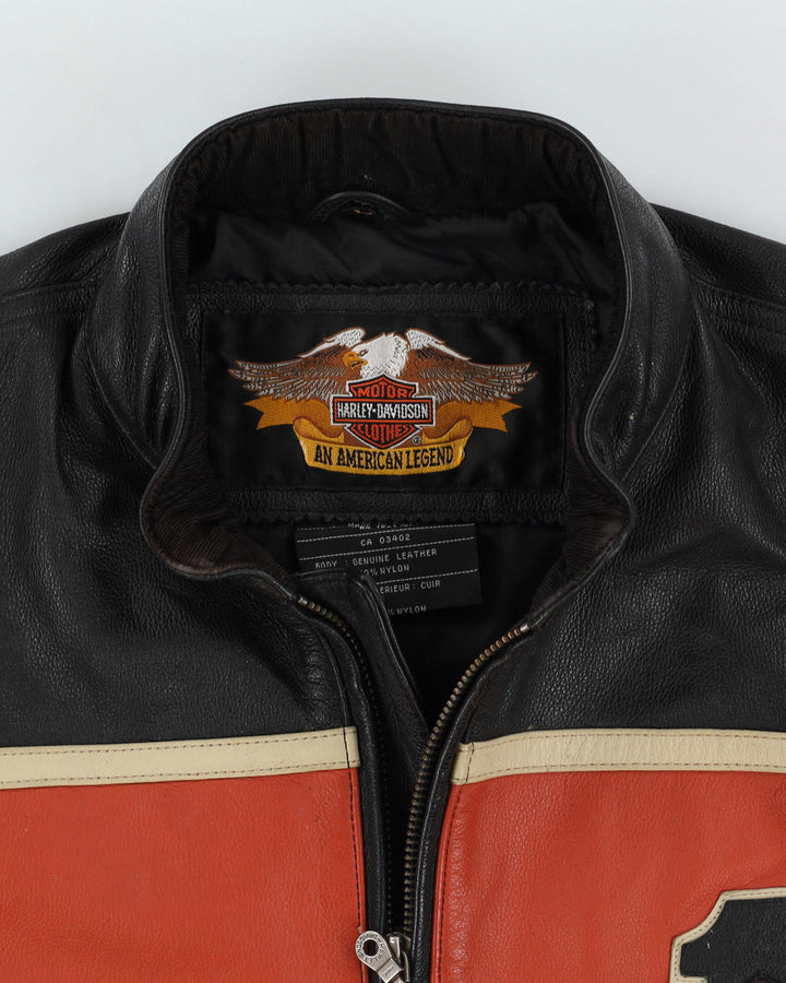 Harley Davidson Black Leather With Logo - L