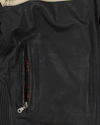 Harley Davidson Black Leather With Logo - L