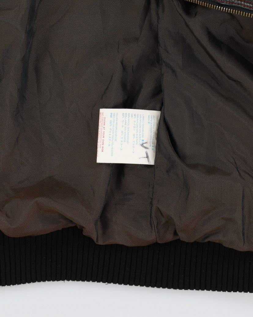Y2K Buchanan Patchwork Leather Jacket - L / XL