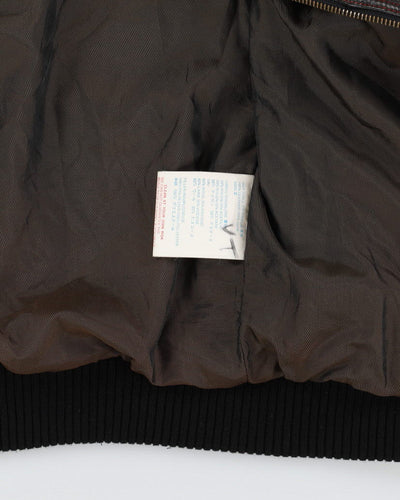 Y2K Buchanan Patchwork Leather Jacket - L / XL