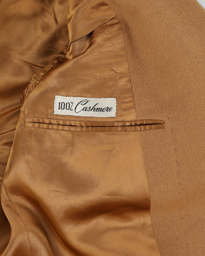 Cecil Gee Beige Cashmere Overcoat - S