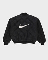 Vintage 90s Nike Black Reversible Bomber Jacket - M