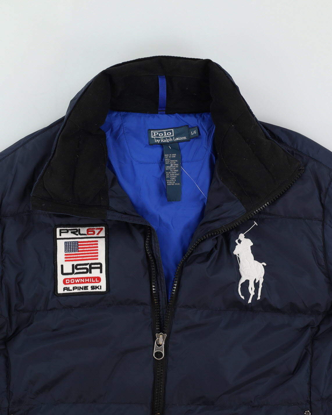 Ralph Lauren Blue Puffer Jacket - L