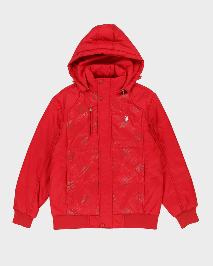 Playboy  Red Puffer Jacket - L