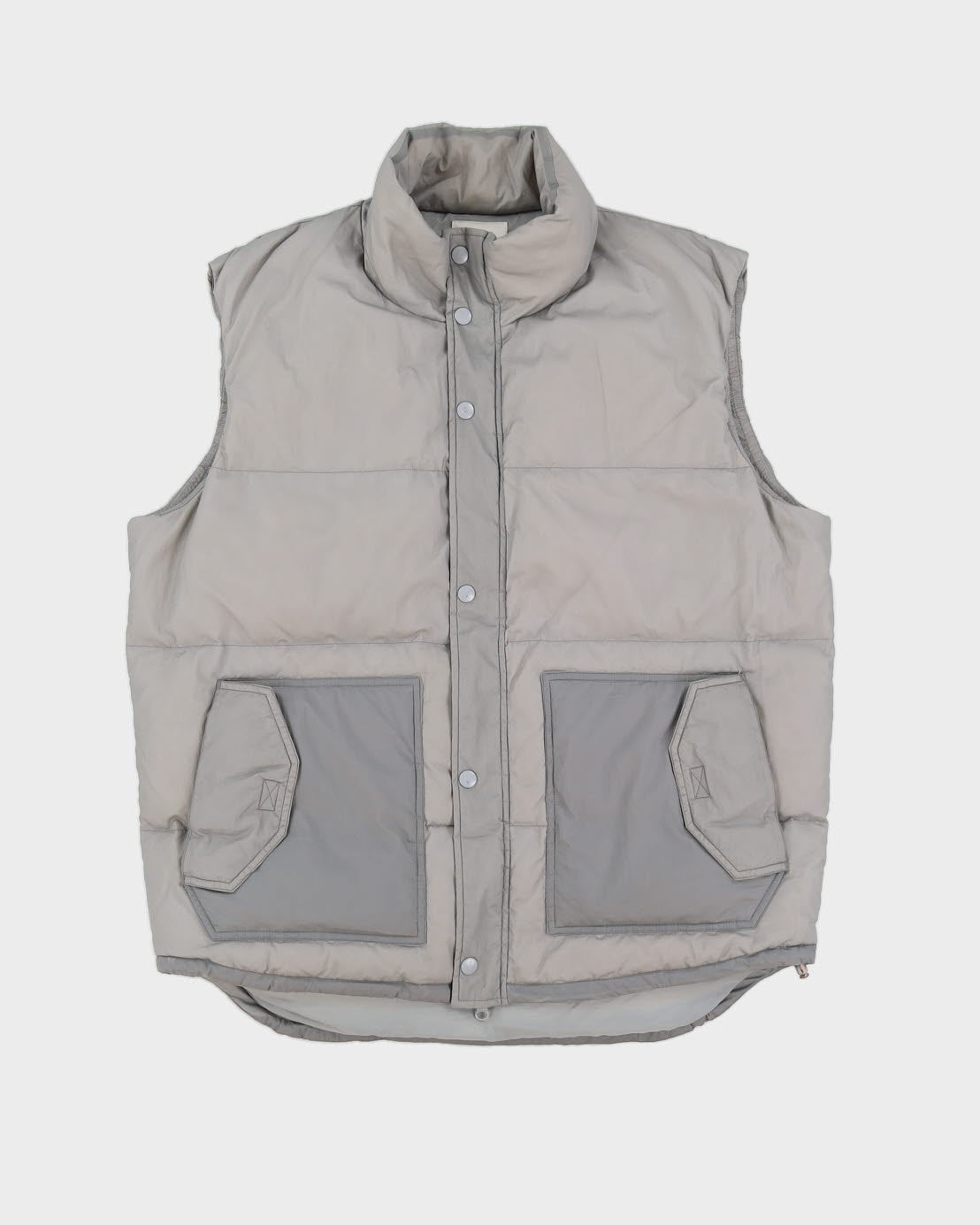 Y-3 Adidas Grey Puffer Gilet - XL