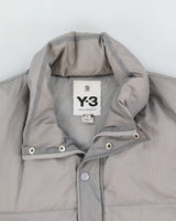 Y-3 Adidas Grey Puffer Gilet - XL