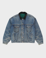 Vintage 90s Levi's SilverTab Denim Reversible Padded Jacket - M