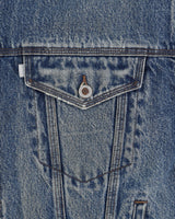 Vintage 90s Levi's SilverTab Denim Reversible Padded Jacket - M