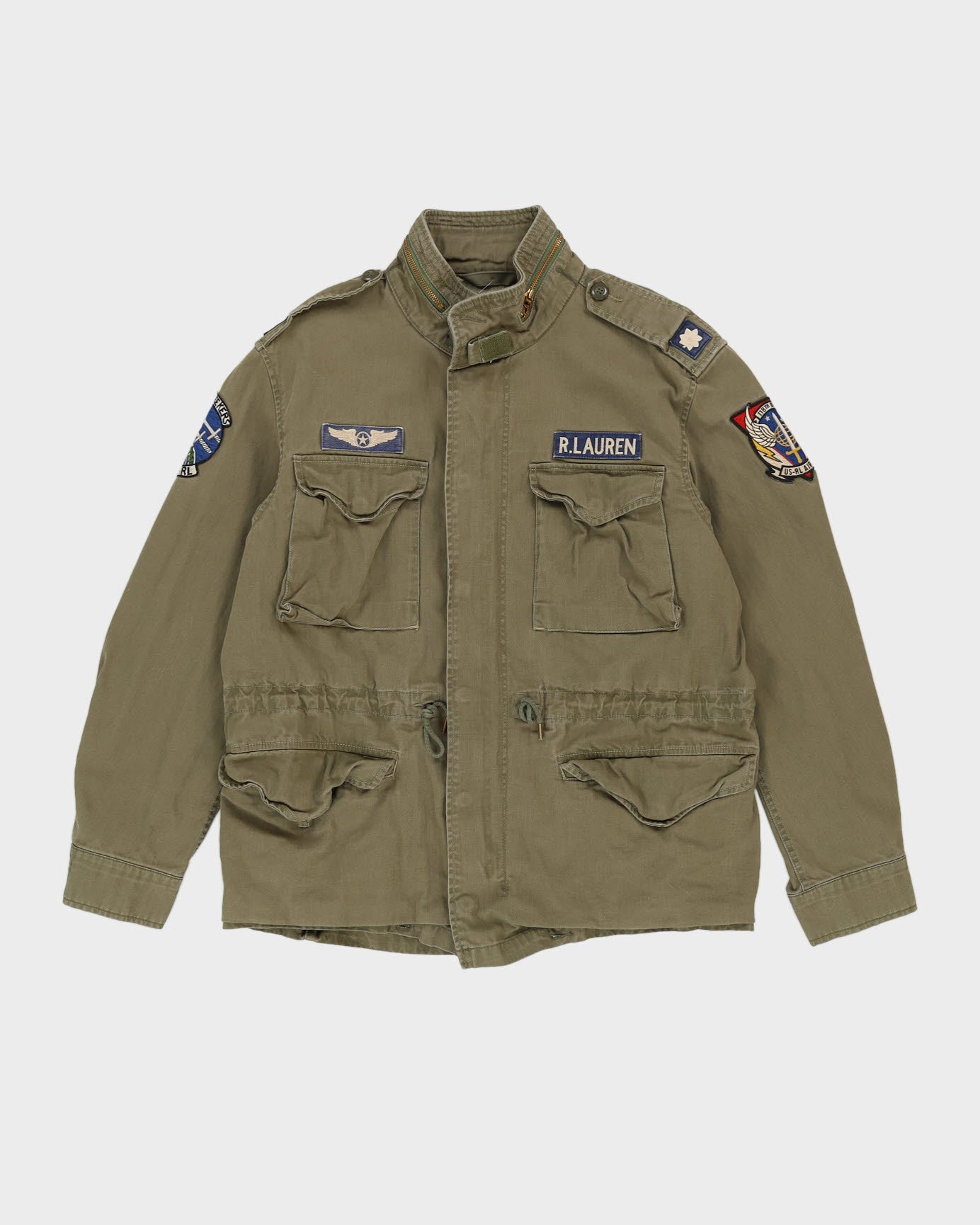 Ralph Lauren The Iconic Field Green Jacket With Patches - XL