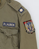 Ralph Lauren The Iconic Field Green Jacket With Patches - XL