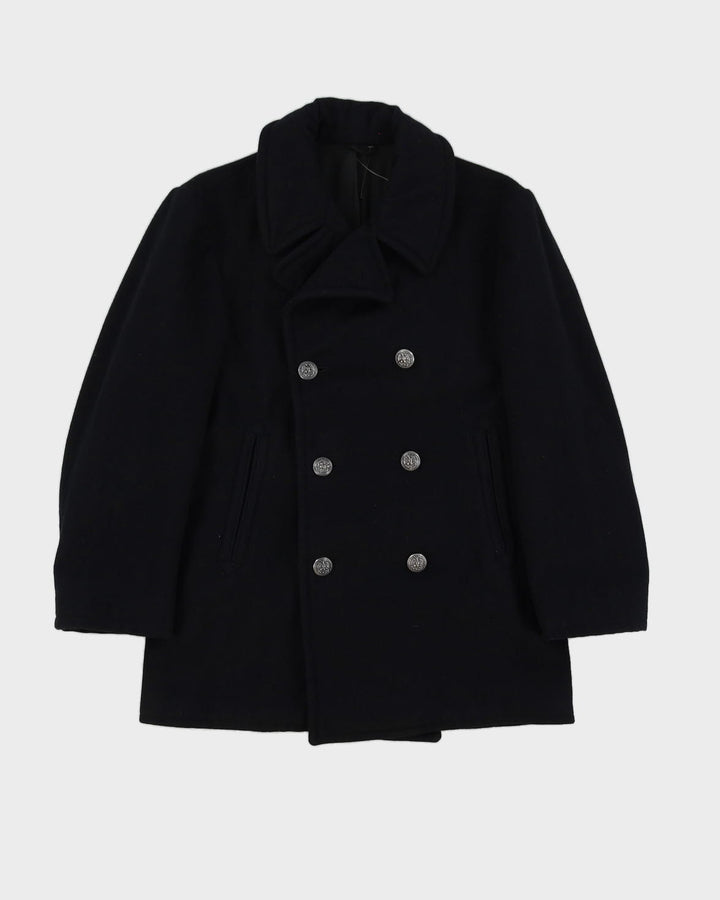 Black Navy Pea Coat - XXS